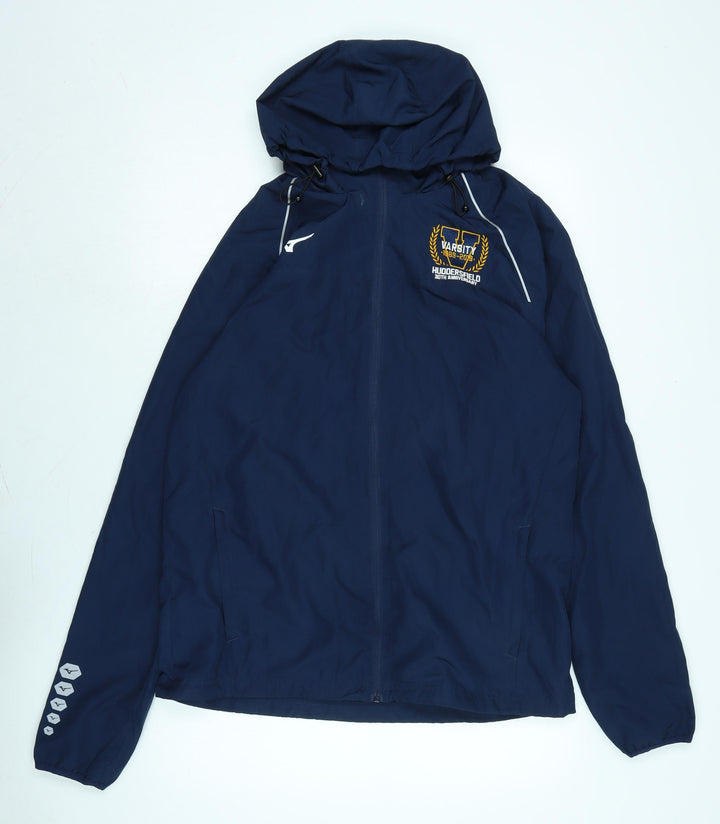 Mizuno Mens Blue Anorak Jacket Size XL Zip - Varisity Huddersfield-Bradfordwho
