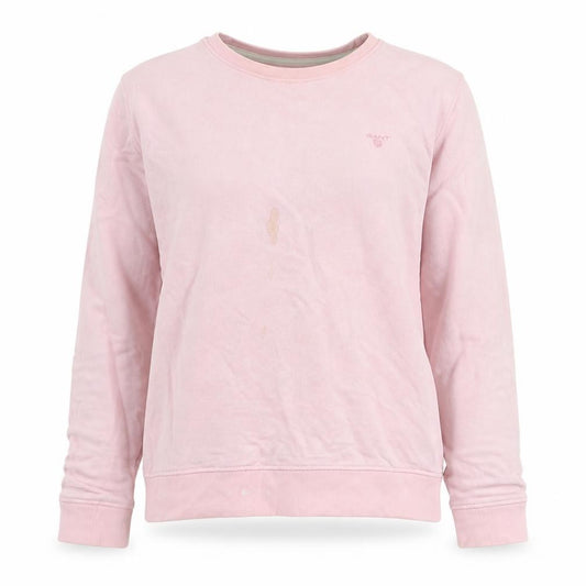 GANT Womens Pink Polyester Pullover Sweatshirt Size L - Logo