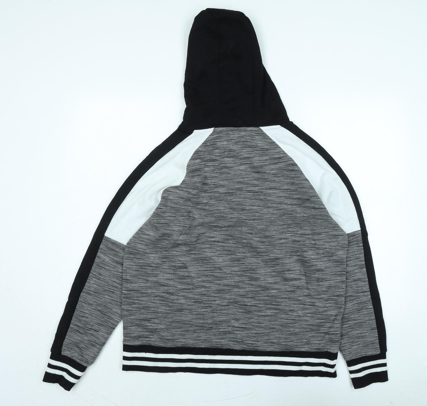 Souluxe Mens Grey Polyester Pullover Hoodie Size L - Logo