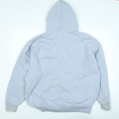 Brandy Melville Mens Blue Jacket Size 3XL Zip - Logo