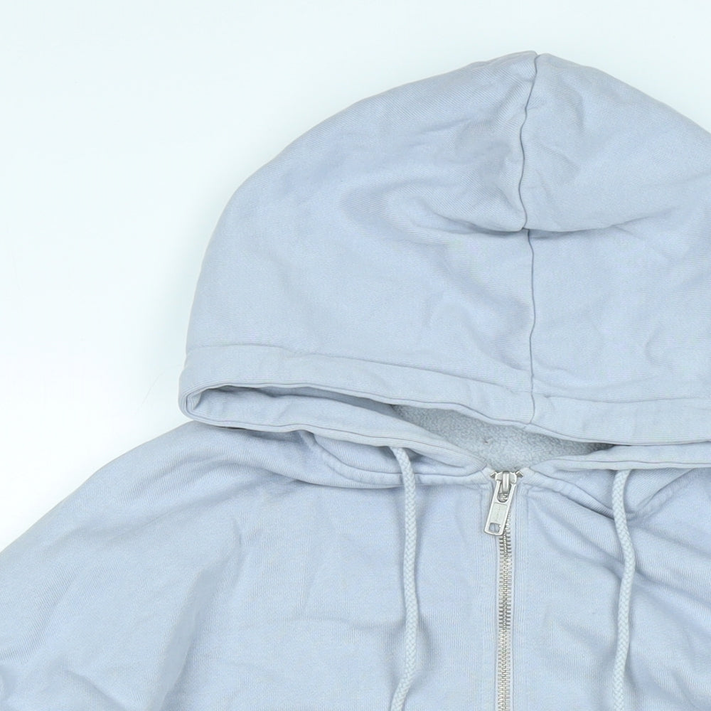 Brandy Melville Mens Blue Jacket Size 3XL Zip - Logo