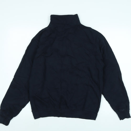 Just Hoods Mens Black Polyester Pullover Sweatshirt Size M - Univerisity of Nottingham