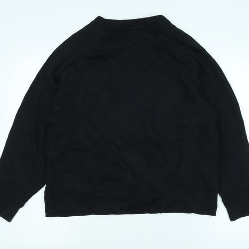 goodmove Womens Black Polyester Pullover Sweatshirt Size 12 - Logo