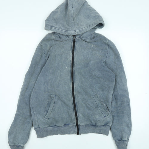 Standard Cloth Mens Blue Jacket Size S Zip - Logo