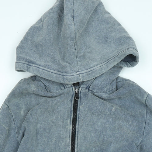 Standard Cloth Mens Blue Jacket Size S Zip - Logo