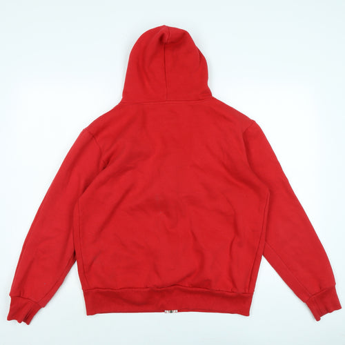 American authentic Womens Red Jacket Size L Zip - Logo