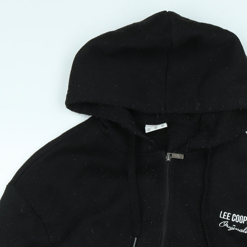 Lee Cooper Mens Black Jacket Size XL Zip - Logo