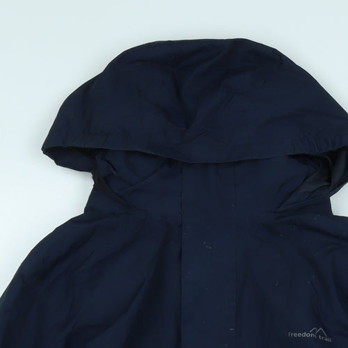 Freedom Trail Womens Blue 3-in-1 Jacket Jacket Size M Zip - Logo