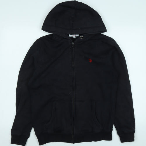 US Polo Assn. Mens Black Jacket Size S Zip - Logo