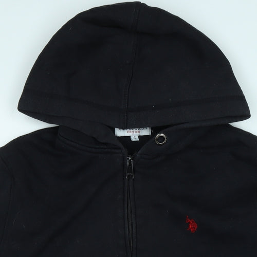 US Polo Assn. Mens Black Jacket Size S Zip - Logo
