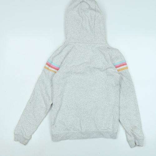 Nutmeg Girls Grey Jacket Size 13-14 Years Zip - Logo