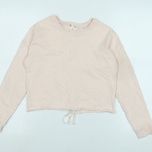Miss Selfridge Womens Pink Polyester Pullover Sweatshirt Size 4 - Logo
