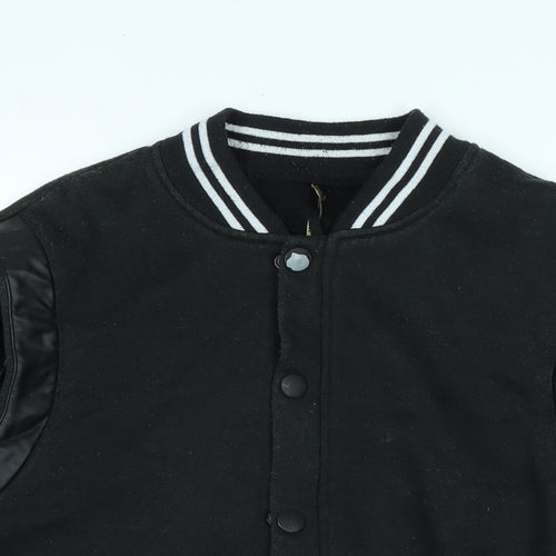 adrexx - marco polo Mens Black Bomber Jacket Jacket Size M Zip - Logo