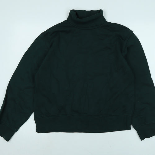 Zara Womens Green Polyester Pullover Sweatshirt Size M