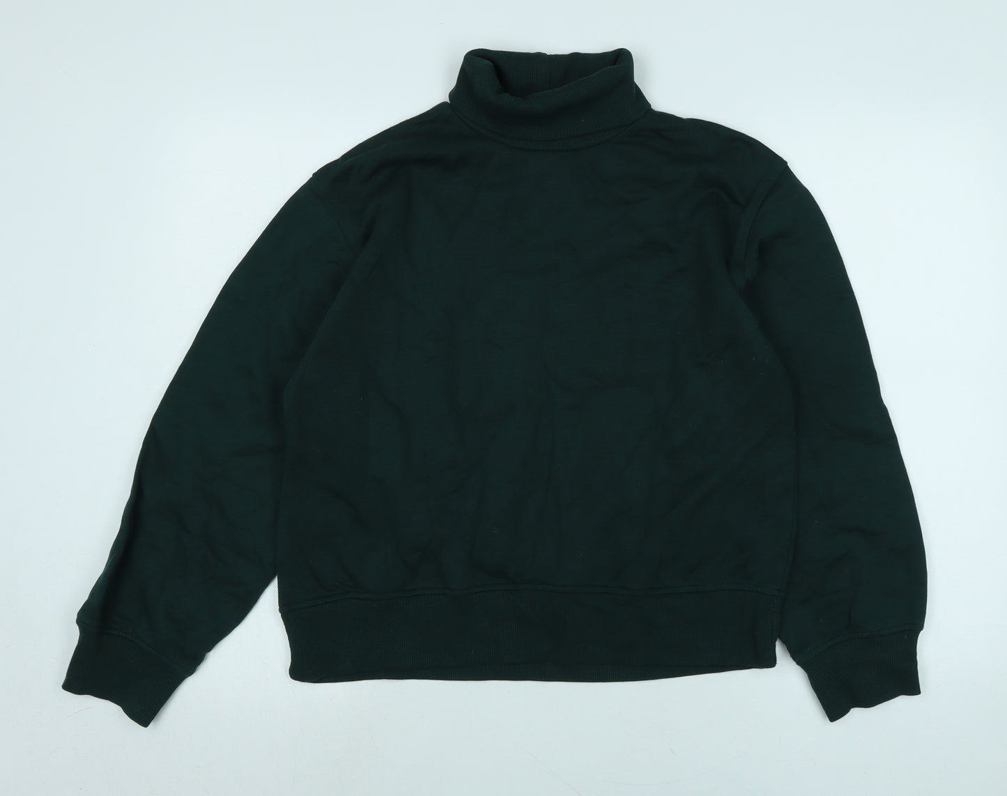 Zara Womens Green Polyester Pullover Sweatshirt Size M