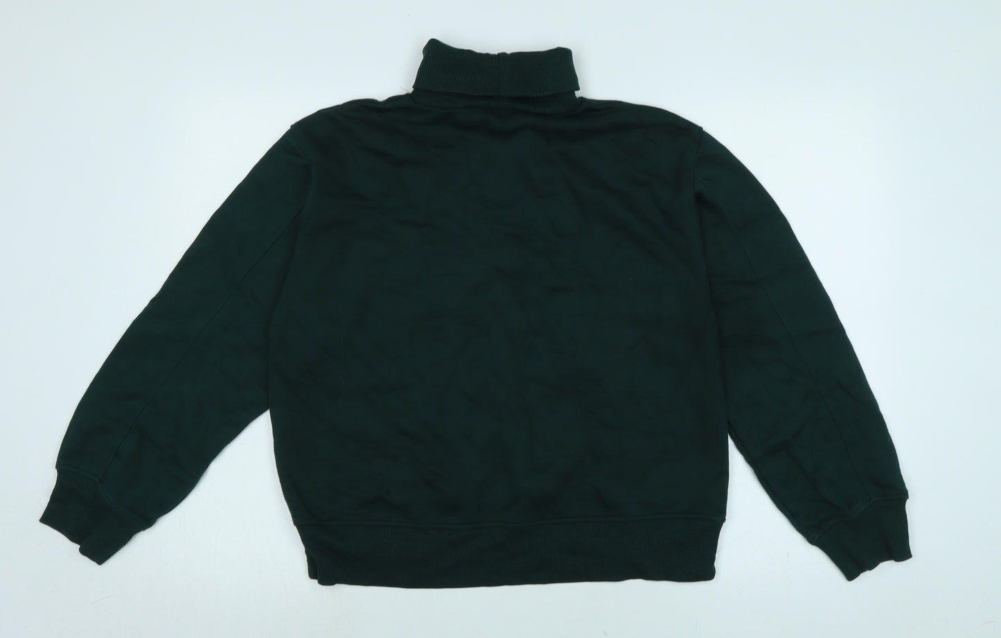 Zara Womens Green Polyester Pullover Sweatshirt Size M