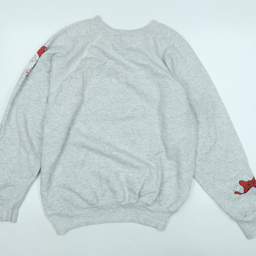 Ultra sweats Mens Grey Polyester Pullover Sweatshirt Size L - Jingle Bells