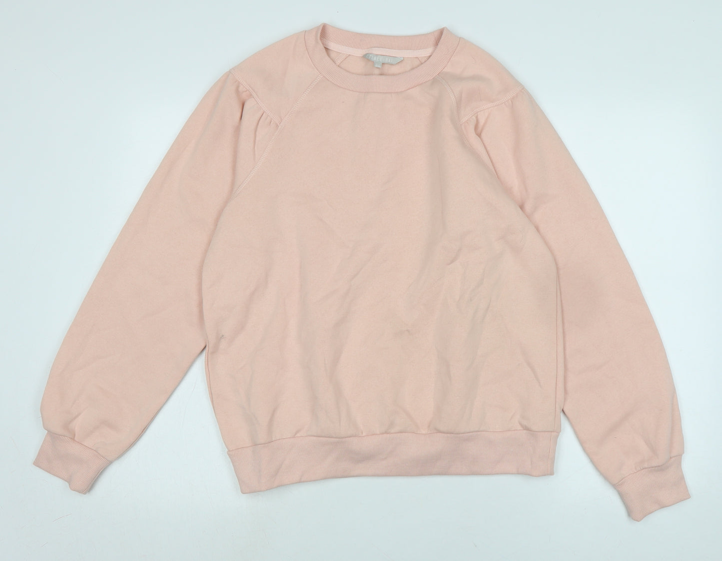 pebble bay Womens Orange Polyester Pullover Sweatshirt Size 14