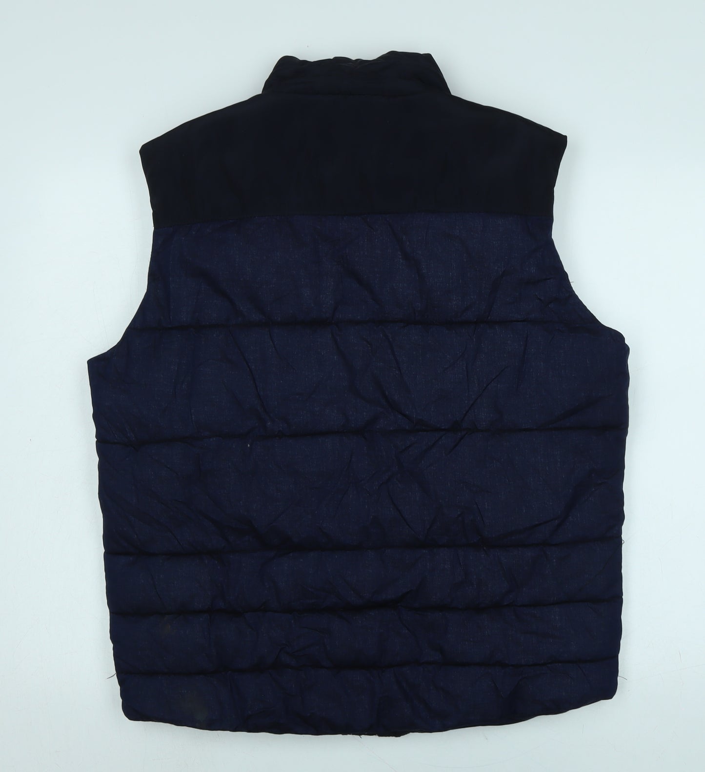 Origional denim Mens Blue Gilet Waistcoat Size L Zip