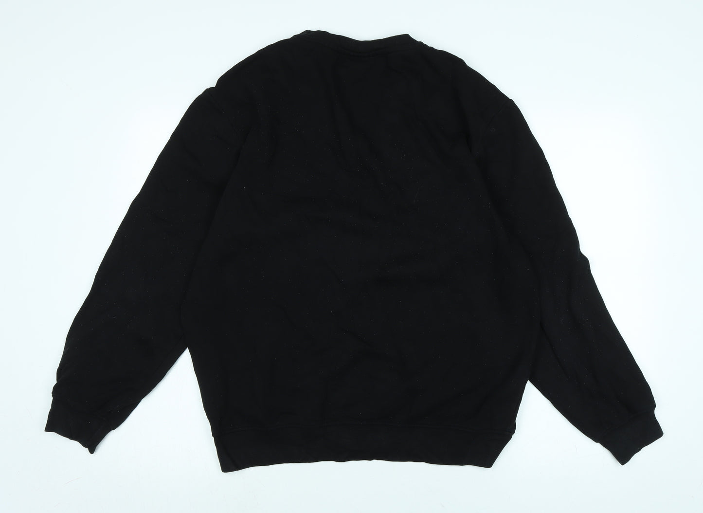 H&M Mens Black Polyester Pullover Sweatshirt Size M