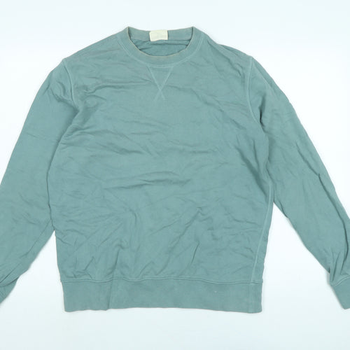 Marks and Spencer Womens Blue Cotton Pullover Sweatshirt Size M
