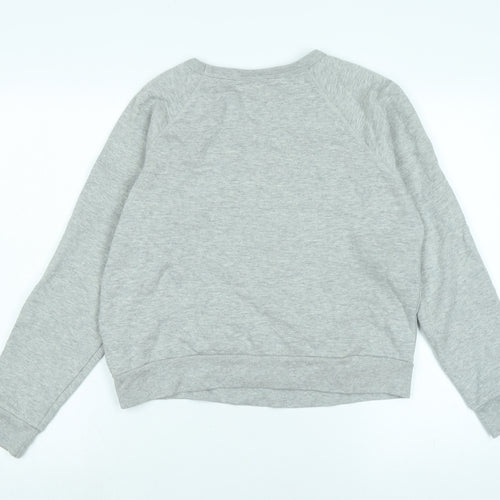 New Look Womens Grey Polyester Pullover Sweatshirt Size 10