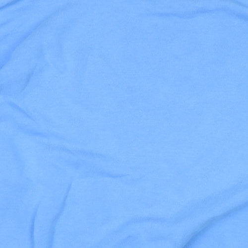 H&M Womens Blue Polyester Pullover Sweatshirt Size L