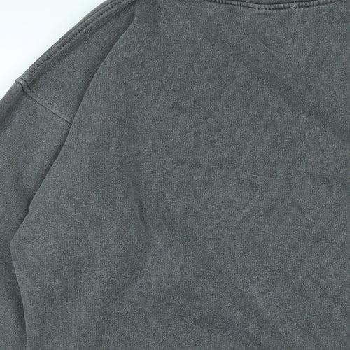 PRETTYLITTLETHING Womens Grey Polyester Pullover Sweatshirt Size M