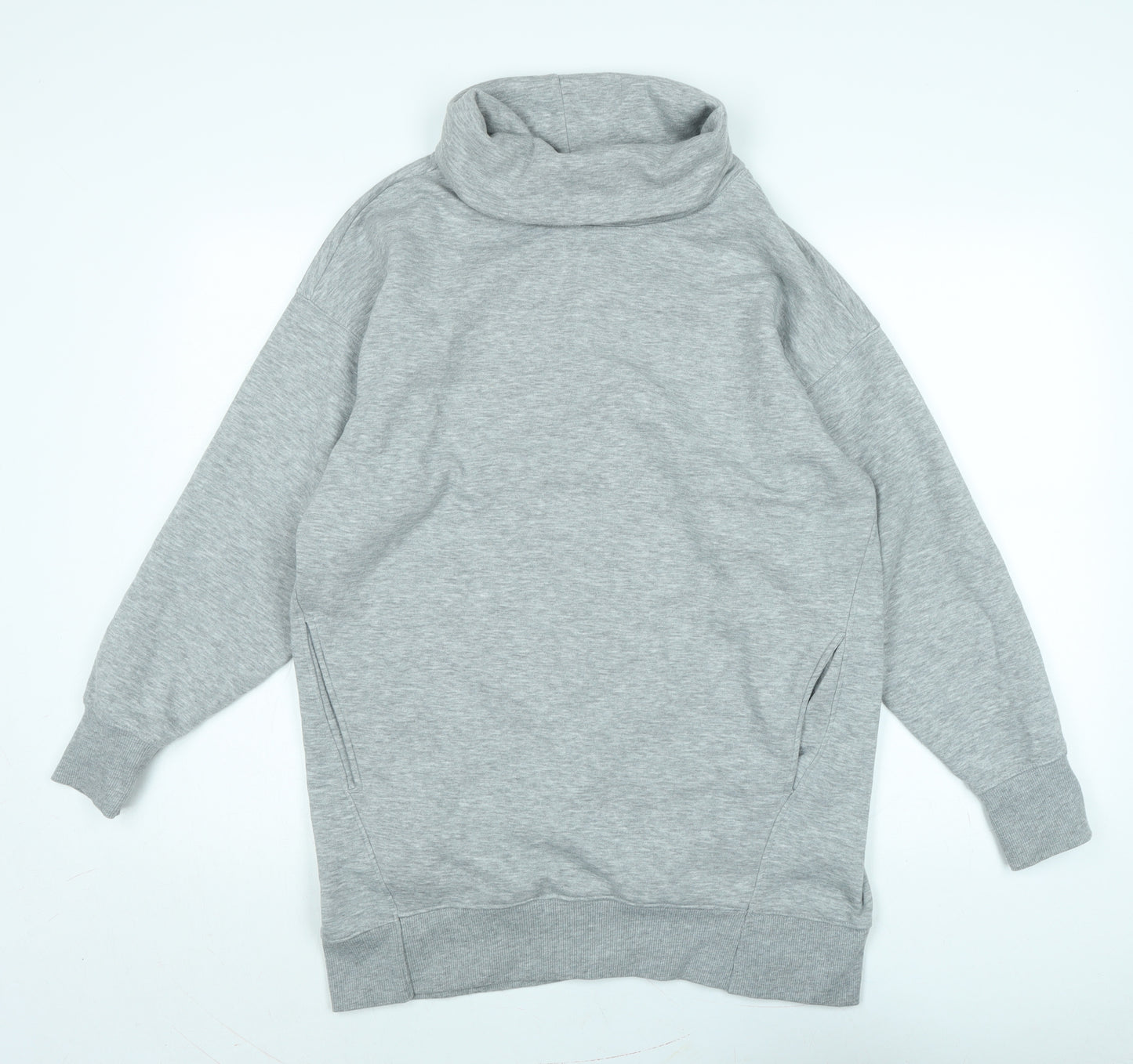 New Look Womens Grey Polyester Pullover Sweatshirt Size M