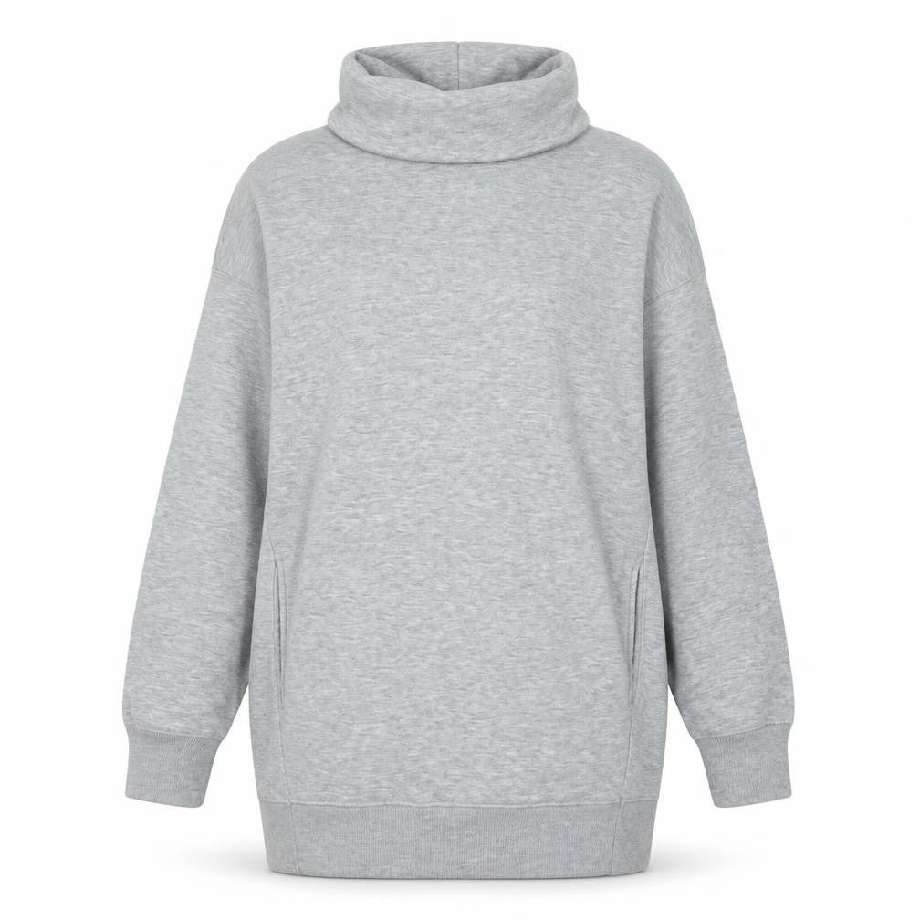 New Look Womens Grey Polyester Pullover Sweatshirt Size M