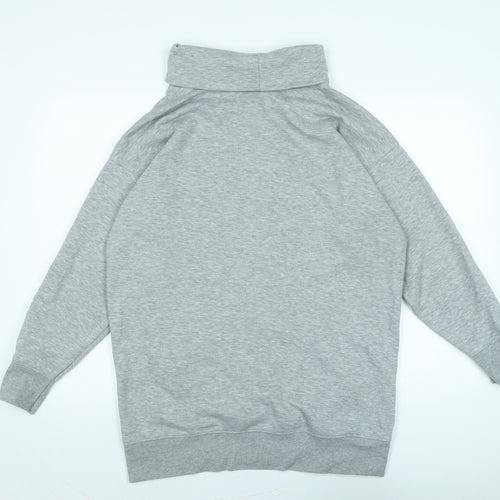 New Look Womens Grey Polyester Pullover Sweatshirt Size M