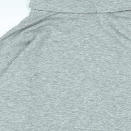 New Look Womens Grey Polyester Pullover Sweatshirt Size M