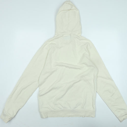 H&M Womens Ivory Polyester Pullover Hoodie Size S