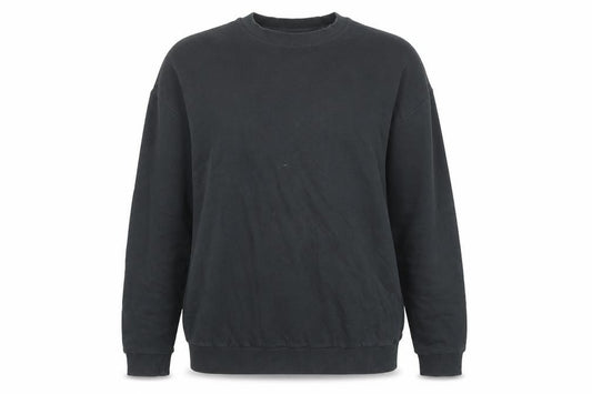 Front view of ASOS women’s grey polyester pullover sweatshirt, size M