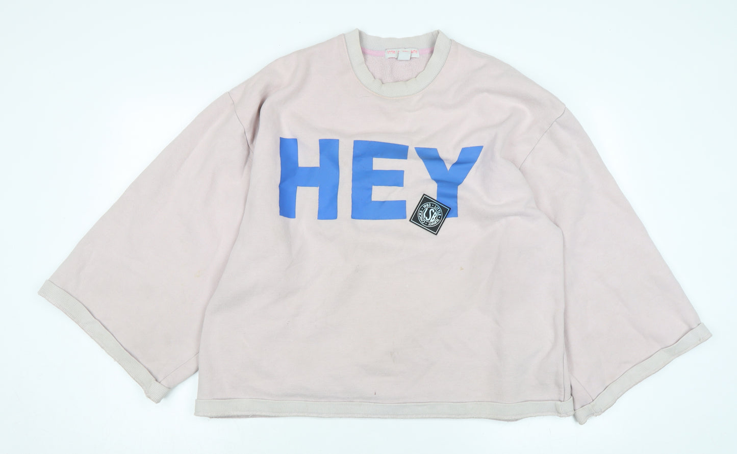 Little sunny bite Womens Pink Polyester Pullover Sweatshirt Size L
