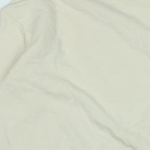 H&M Womens Beige Polyester Pullover Sweatshirt Size S