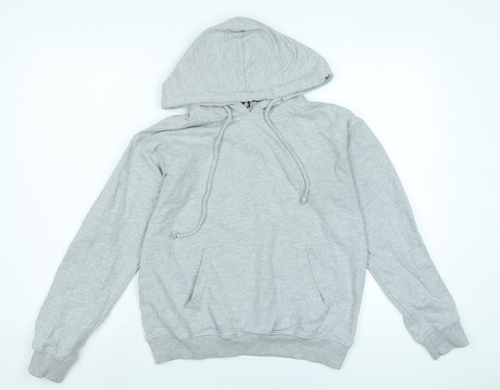 Missguided Womens Grey Polyester Pullover Hoodie Size 8