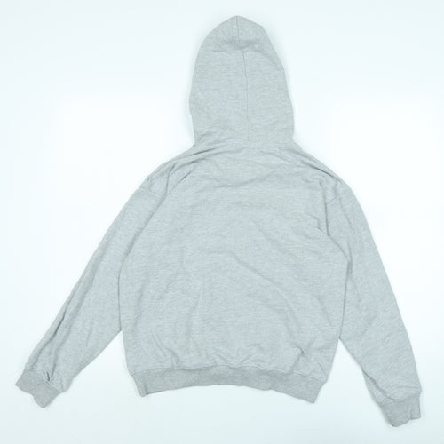 Missguided Womens Grey Polyester Pullover Hoodie Size 8