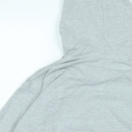 Missguided Womens Grey Polyester Pullover Hoodie Size 8