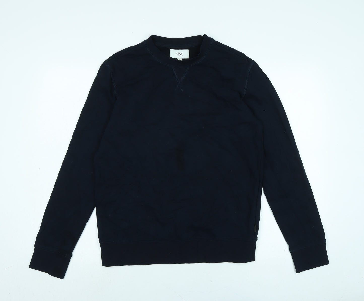 Marks and Spencer Womens Blue Polyester Pullover Sweatshirt Size M