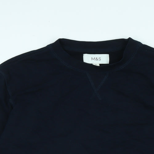 Marks and Spencer Womens Blue Polyester Pullover Sweatshirt Size M