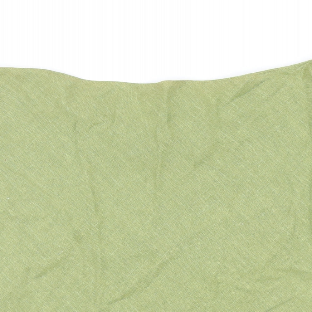 Jigsaw Womens Green Linen A-Line Skirt Size 14 Zip