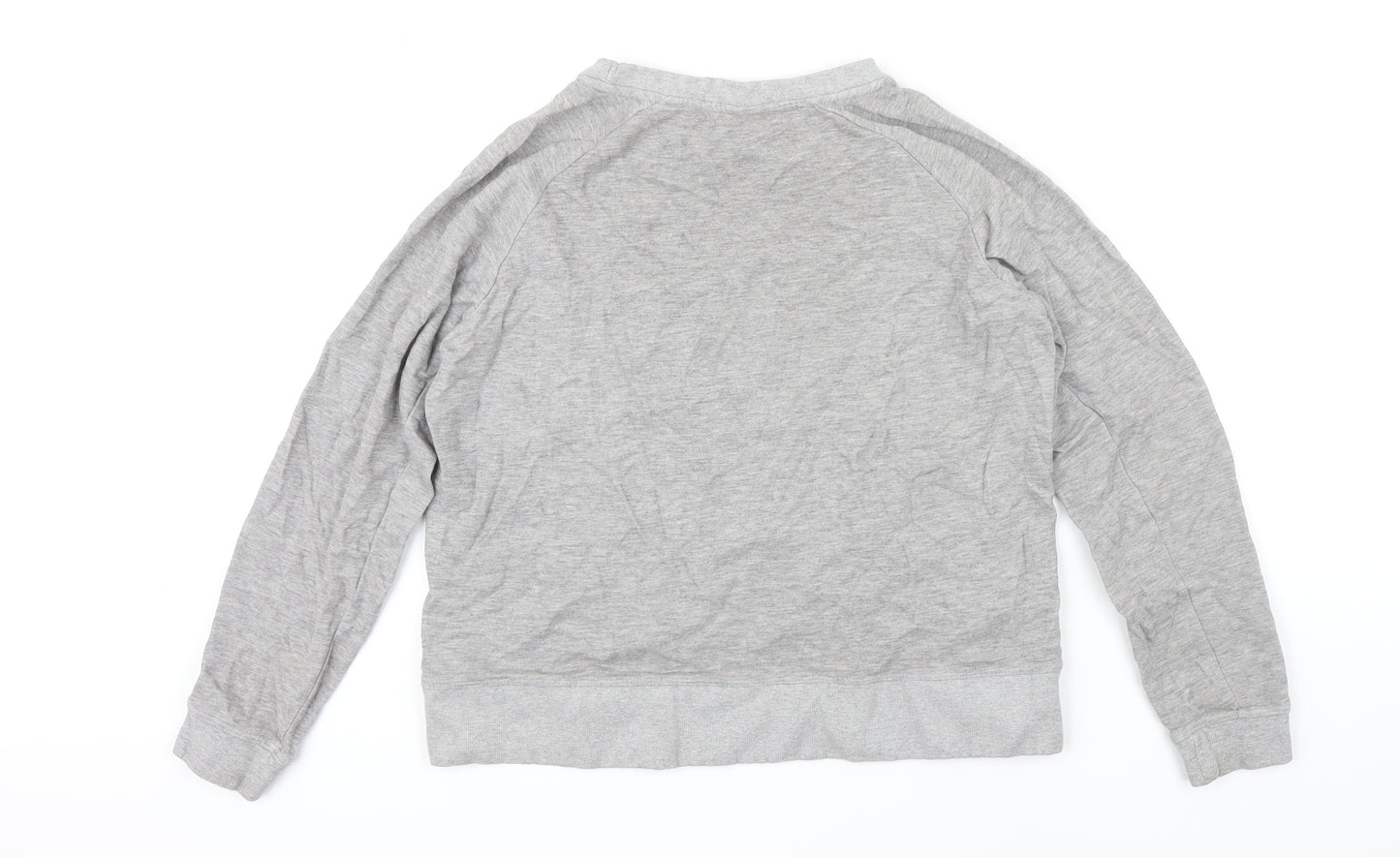 Mango Womens Grey Polyester Pullover Sweatshirt Size S