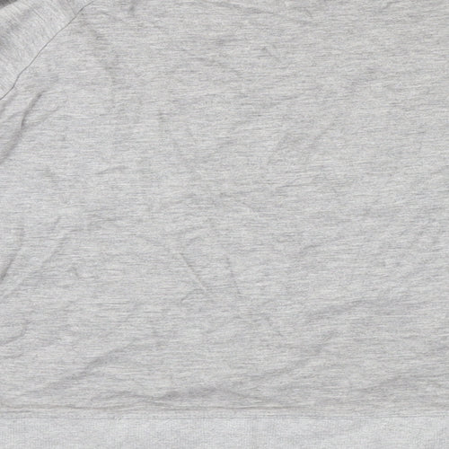 Mango Womens Grey Polyester Pullover Sweatshirt Size S