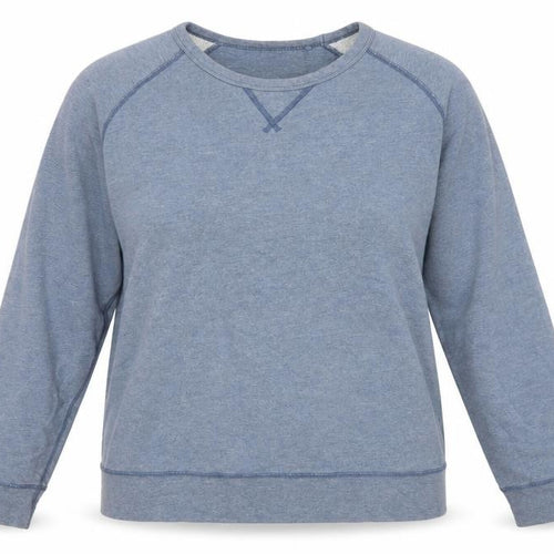 Uniqlo Womens Blue Polyester Pullover Sweatshirt Size L