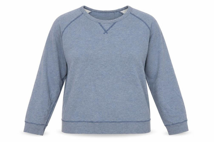 Uniqlo Womens Blue Polyester Pullover Sweatshirt Size L