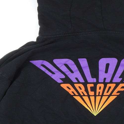 Stranger Things Mens Black Cotton Pullover Hoodie Size L - Palace Arcade