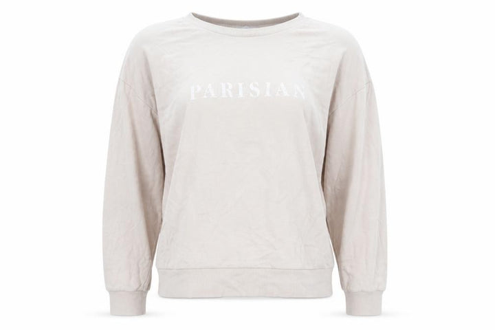 Mango Womens Beige 100% Cotton Pullover Sweatshirt Size M