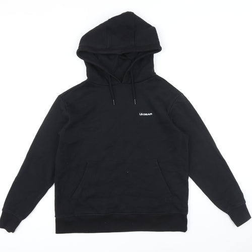 LA Gear Womens Black Polyester Pullover Hoodie Size 10