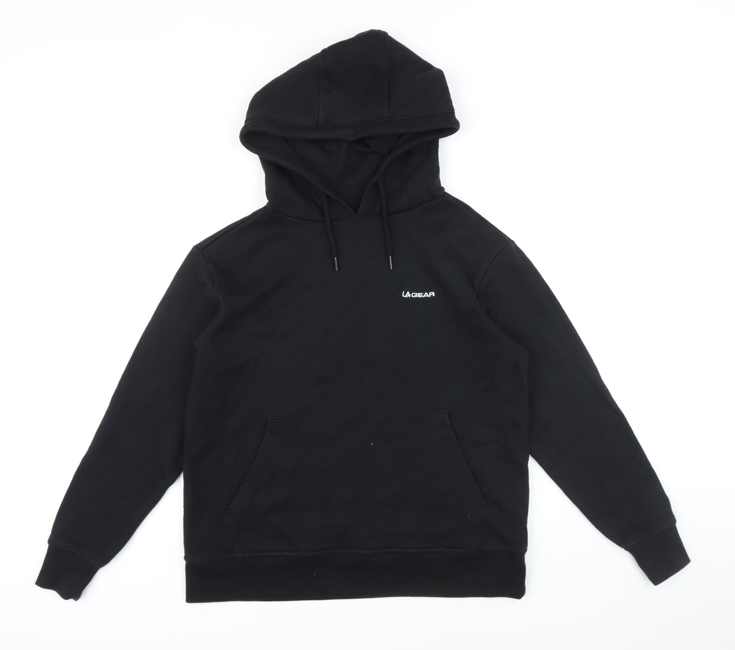 LA Gear Womens Black Polyester Pullover Hoodie Size 10